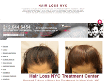 Tablet Screenshot of hairlossnycsite.com